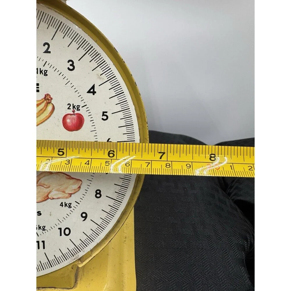 Vintage American Family Scale Yellow Kitchen Scale 25lb
